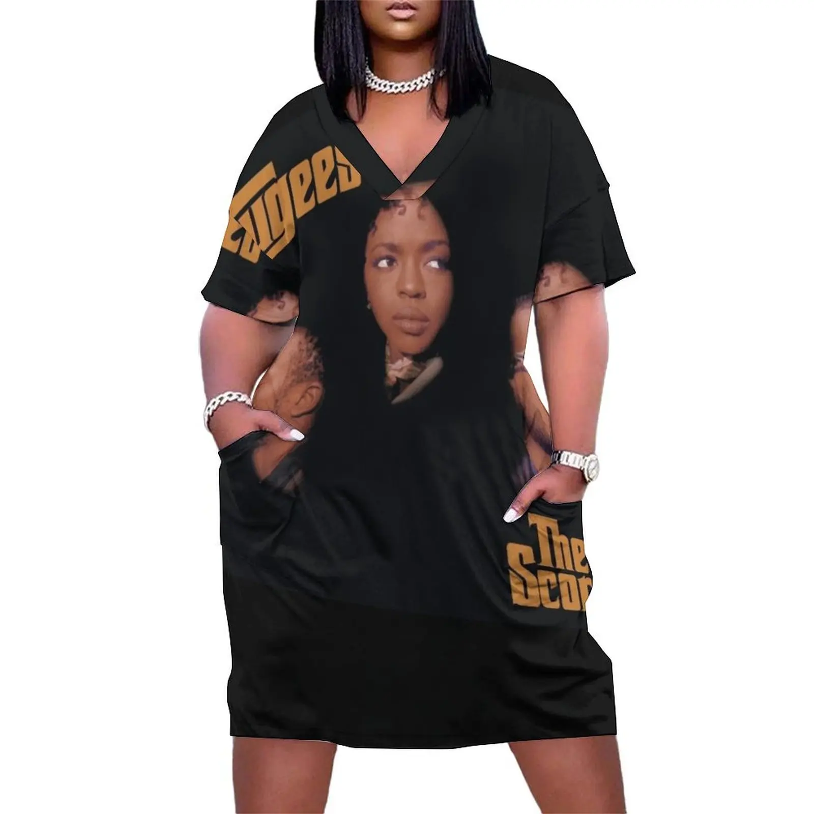

the fugees love for the fugees lovers , best gift. Classic Loose Pocket Dress Long veiled dresses long dresses for women