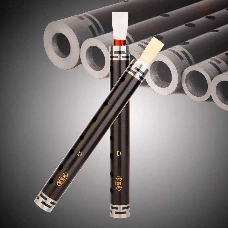 

Черное дерево Guanzi, китайский традиционный деревянный духовой флейтовый инструмент, профессиональный короткий рекордер, портативный игровой Guanzi для начинающих