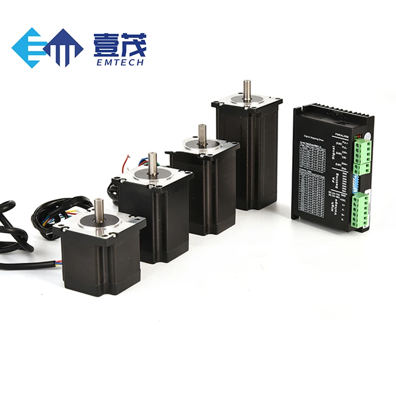 EMTECH Motor paso a paso híbrido Nema 23 bifásico de alta calidad serie 57 mm chino para máquinas CNC