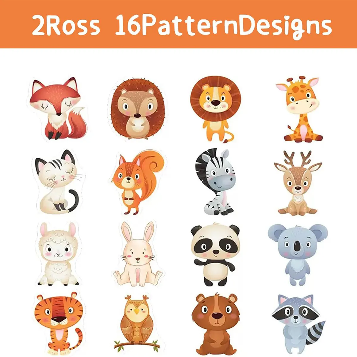 500pcs Animal Stickers for Kids,1 Inch Cute Reward Sticker in 16 Patterns,Teacher Splies for Classroom,Incentives Sticker Bulk