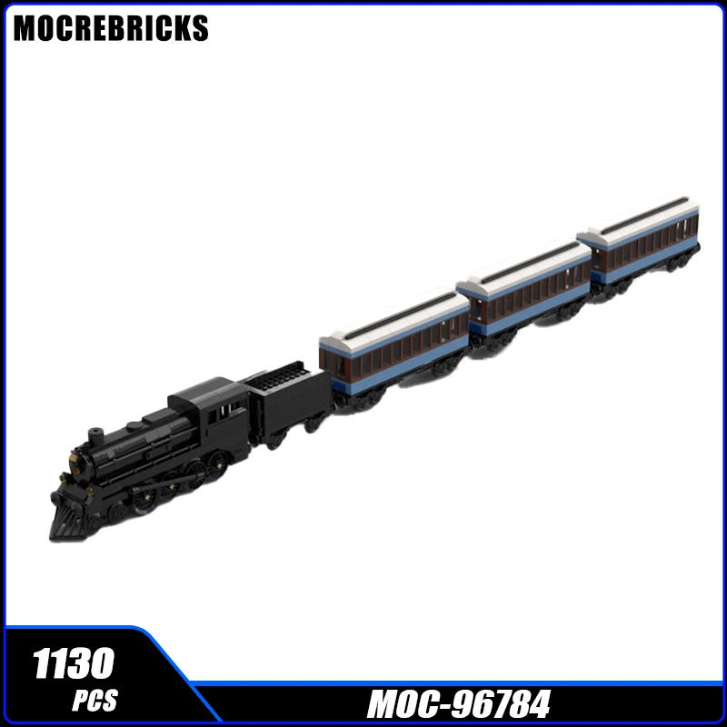 

MOC Brick_boss Polar Express DIY High Speed Passenger Coach Building Blocks Assembly Model Bricks Display Creative Children Toys