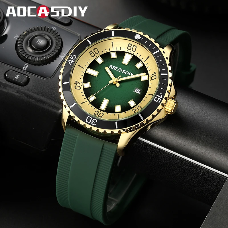 Fashion New Watches for Men Multi Functional Luminous Date Quartz Wrist Watch Man Clock Leisure Sports Waterproof Men's Watch