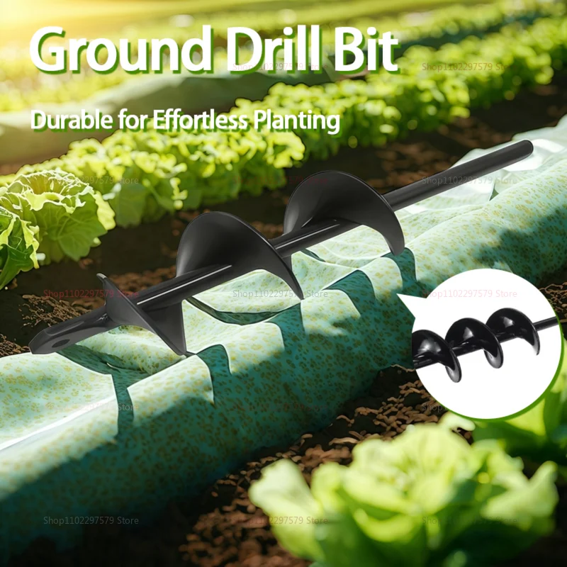 Tuingrondvijzelboor voor het planten van losse grond Tuinbewerkingsgereedschap Legering Twist Dig Pit Maker Gemakkelijk te gebruiken