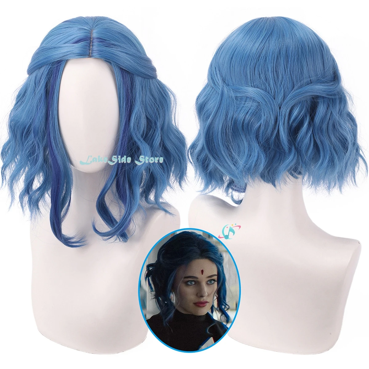 Halloween Cosplay Costumes TV  - Anime Cosplay Blue Hair review and price