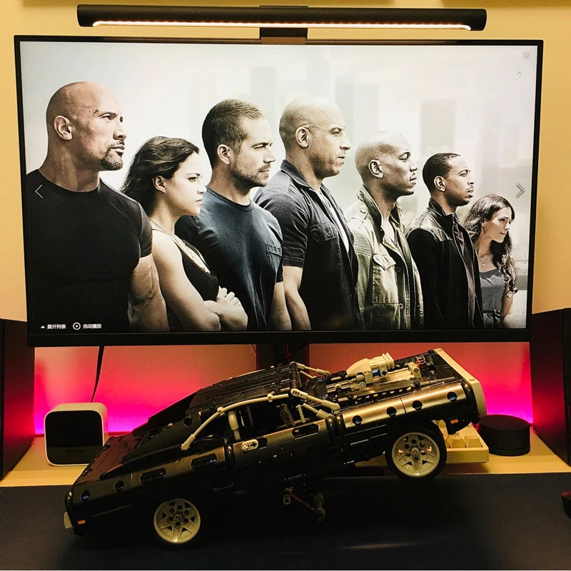 Technisches Auto Dodge Charger Rennwagen Bausteine Modell Ziegel Spielzeug im Film Fast Furious Fahrzeug Geschenke für Freund