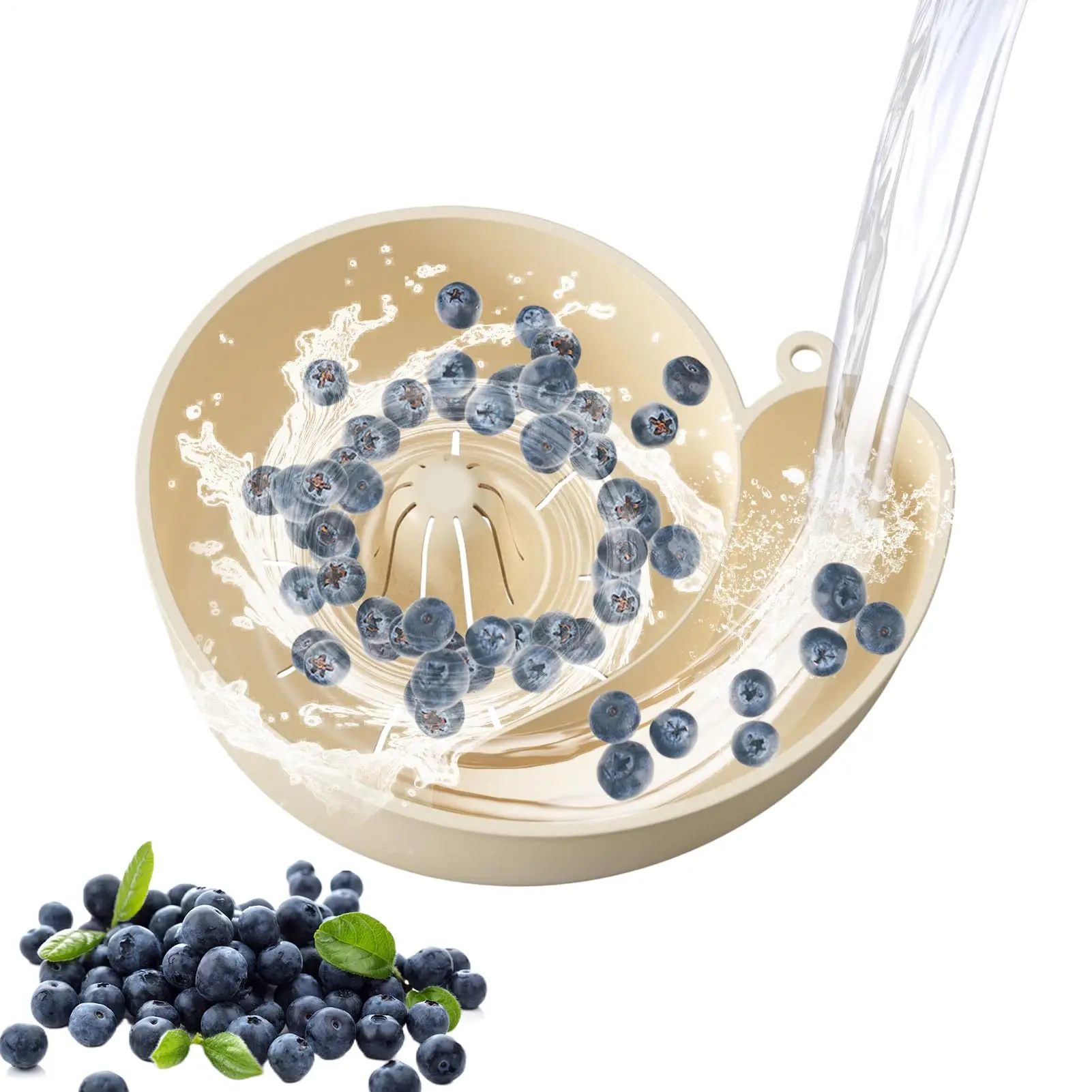 

Fruit Strainer, Fruit and Washing Up Bowl, Multifunctional Strainer Drain Basket for Grapes Cherry Tomatoes Cleaning Basin