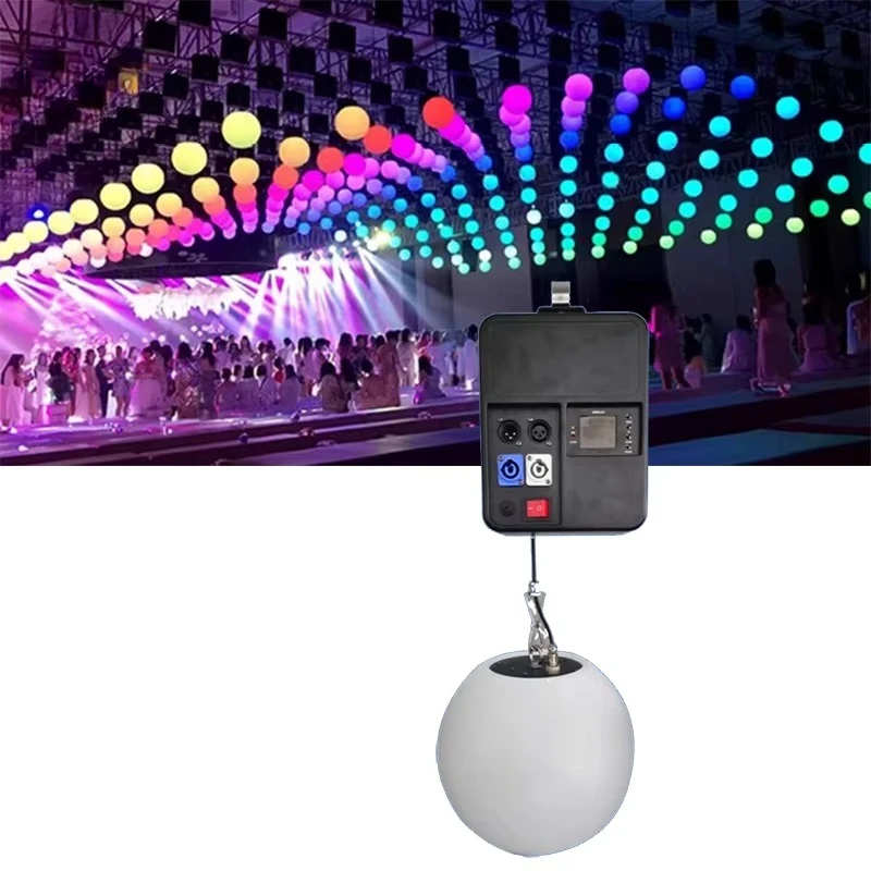 Moving Head Dj Light DMX 512 Controller Kinetic Ball Lifting Football Lights RGBW Led Beam DJ Laser up Down for Performance