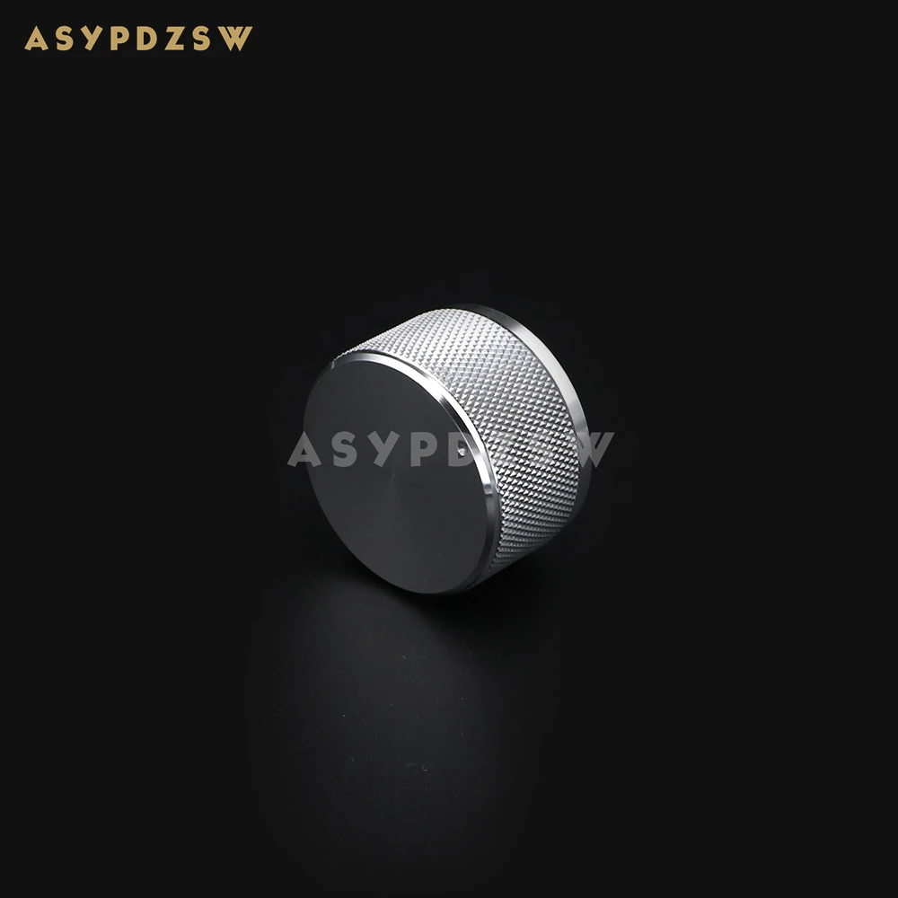 1 PCS 38*22mm Amplifier Volume potentiometer Aluminum knob Knurled Silver/Black/Golden (Optional)