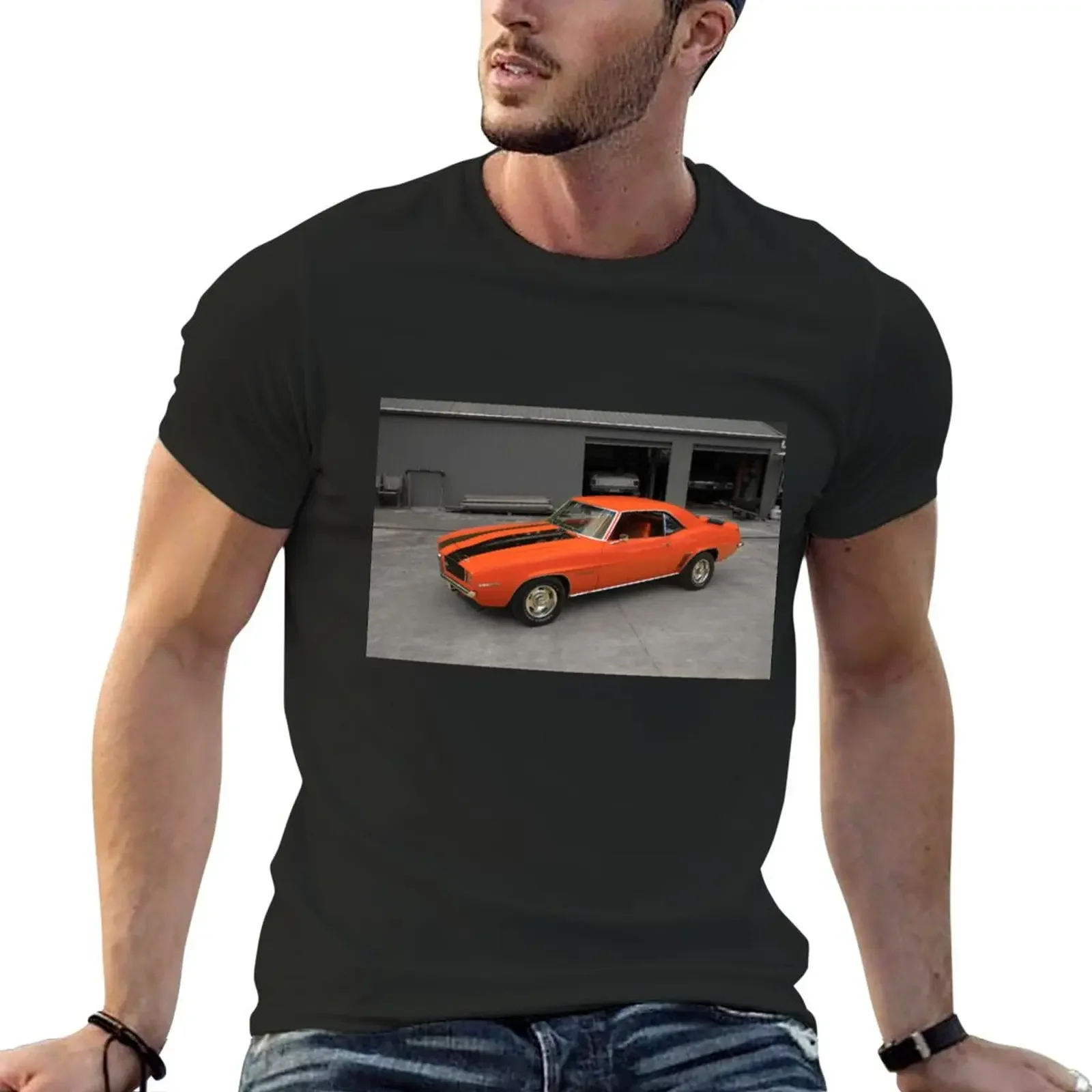 

RS Camaro T-Shirt summer clothes customizeds for a boy slim fit t shirts for men