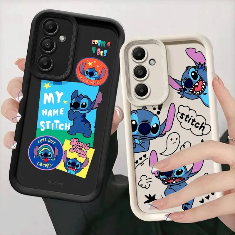 Phone Case for Samsung Galaxy A15 A25 A35 A55 A51 A71 A72 A73 A52 A52s A53 A54 5G TPU Silicone Soft Disney Stitch