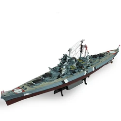 1/350 Assembled Military Battleship Model Kit Simulation German Battleship Tirpitz Warship Model Kit