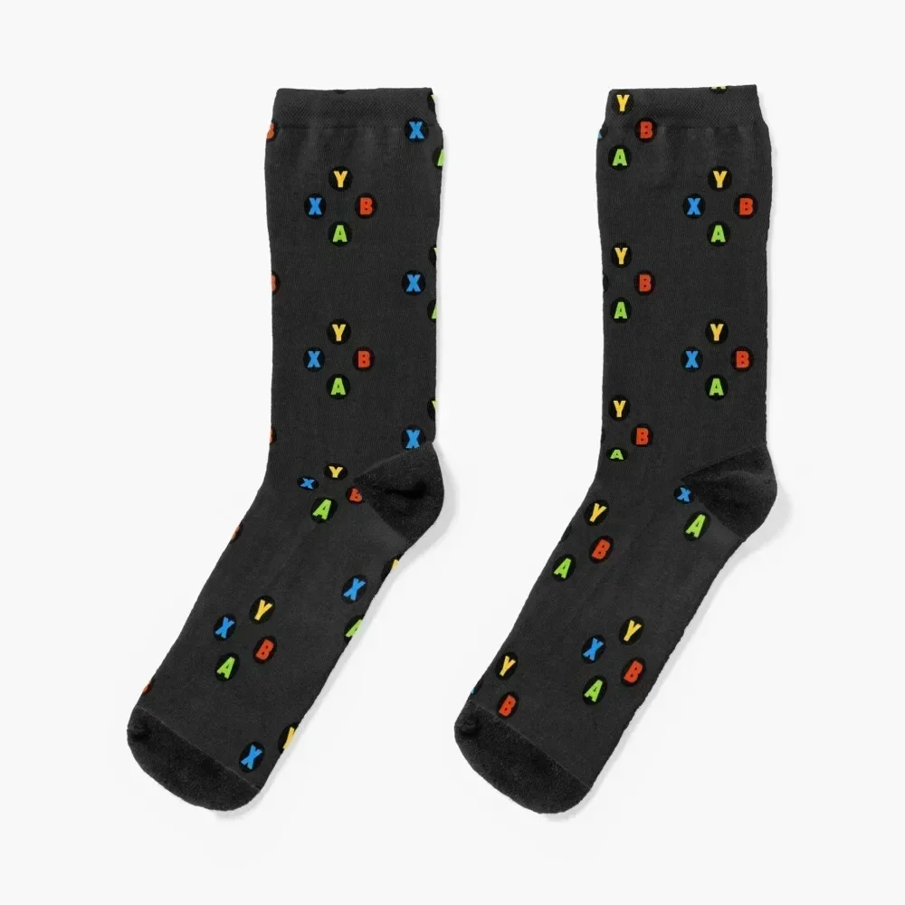 Controller Buttons Socks moving stockings cool football luxe Socks For Women Men's