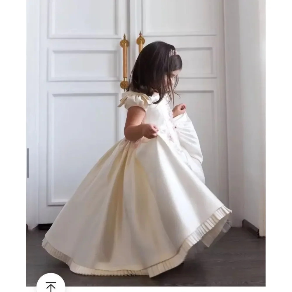 Customized Cute Baby Flower Girl Dresses Children Birthday Party Ball Gown платье для девочки 2025