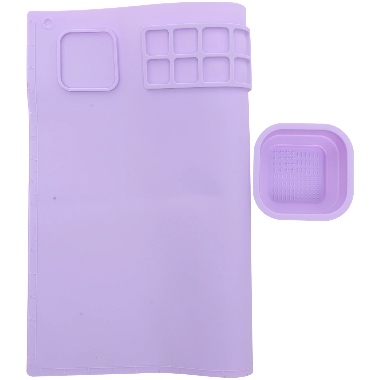 

1Set Pigment Mixing Tray Silicone Painting Board Non-Deformable Color Mixing Plate for Professional Artist Amateur DIY