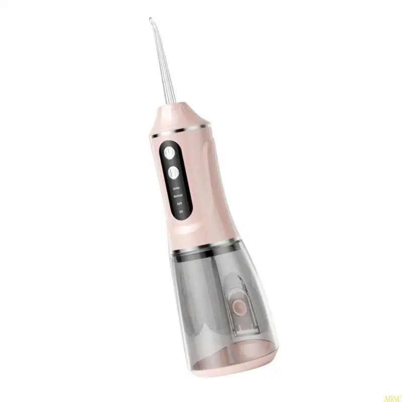 جهاز ري الأسنان الكهربائي المحمول A0NC مع 4 فوهات 380 مل صهريج قابل للفصل 3 طرق نوع إنشاء قابل لإعادة الشحن #3