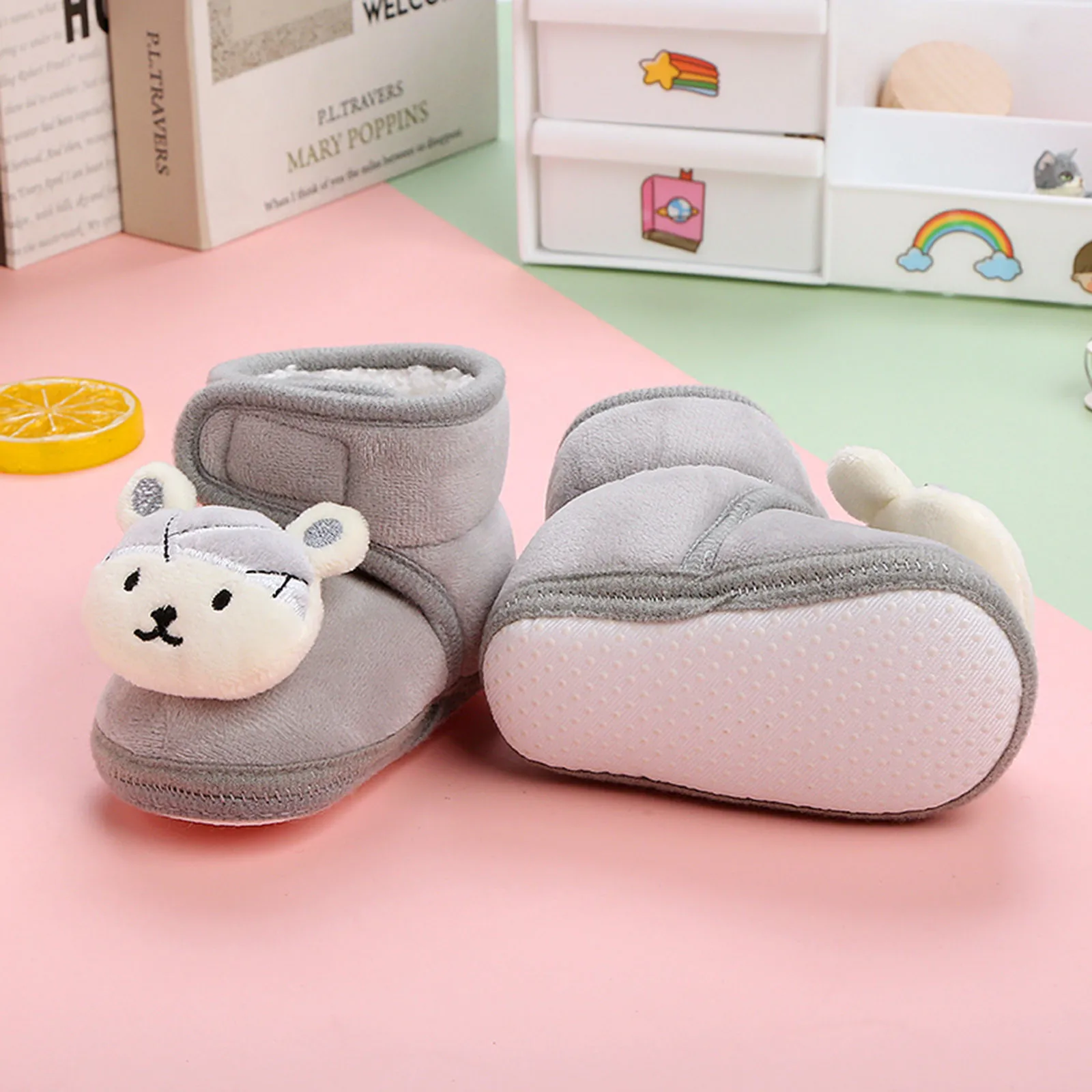 First Walkers Soft Soled Infant Toddler Kids Boy Footwear Shoes Winter Super Warm Newborn Shoes Baby Girls Princess Winter Boots