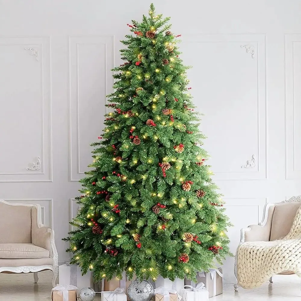 

Pinecone-Adorned Christmas Tree – Rustic Holiday Decor for Your Home