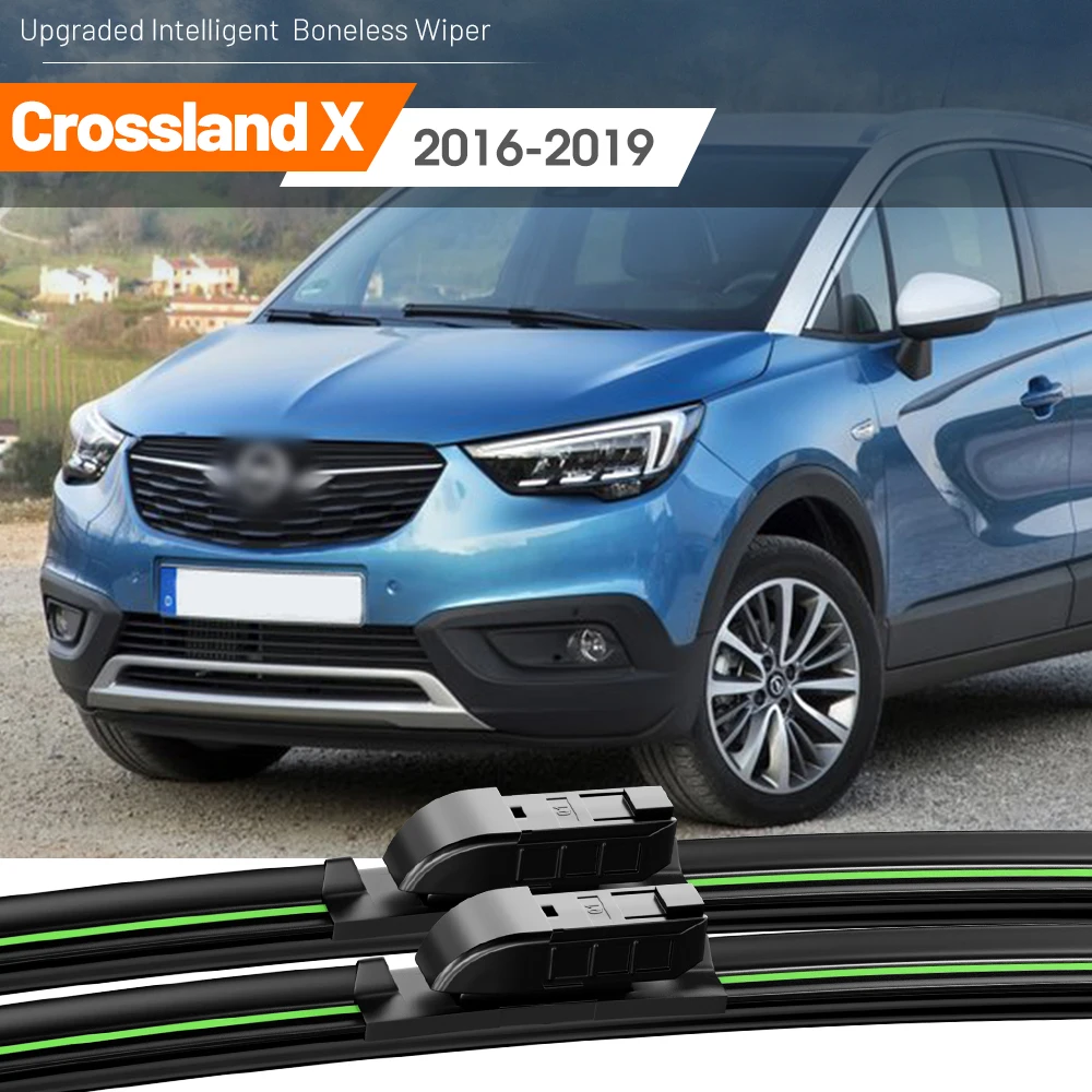 

2pcs For Opel Crossland X 2016-2019 Front Windshield Wiper Blades 2017 2018 Windscreen Window Accessories