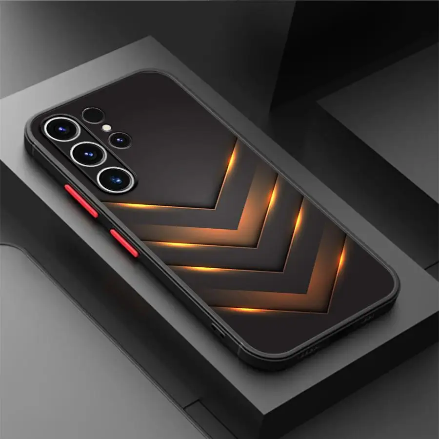Fashion Honeycomb Matte Case For Samsung Galaxy S24 S22 S23 S20 S21 FE S10 Plus Capa Note 20 Ultra 10 Lite Phone Fundas