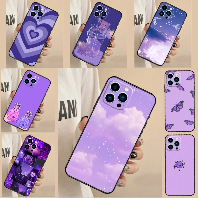 غطاء جمالي أرجواني لهاتف OPPO Reno 14 F 12 11 10 13 Pro 11F 12F 13F 7 8 Lite OPPO Find X8 X6 X5 X9 Pro #1