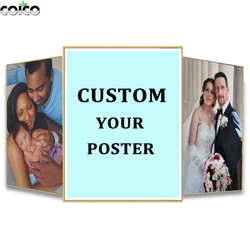 Custom Canvas Print Poster with Frame Large Size Your Photo Oil Painting on Canvas Wall Art Decor Picture for Living Room Home