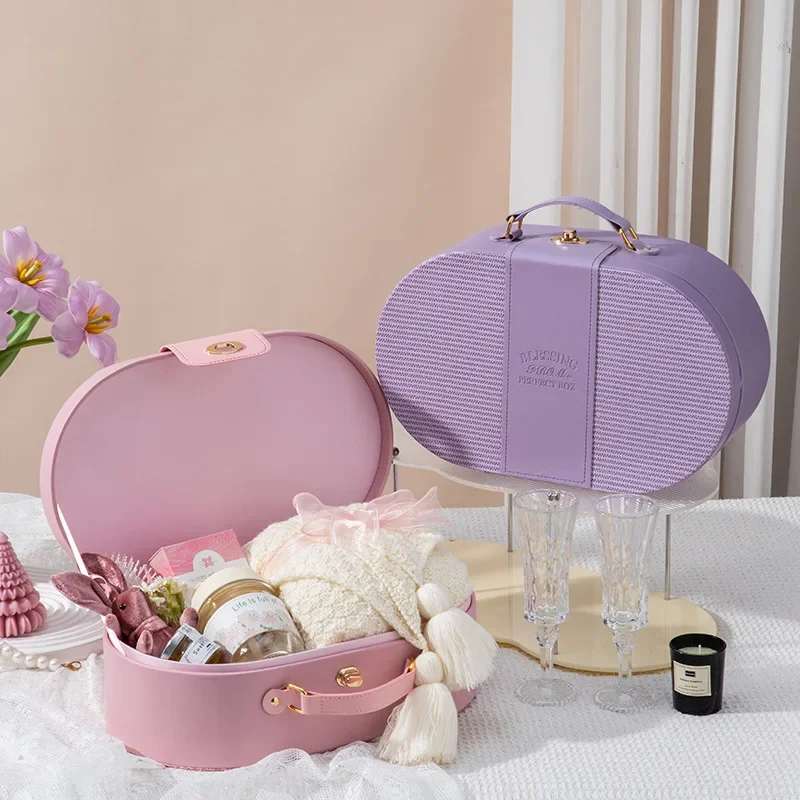 high-end-oval-hand-held-leather-box-large-capacity-gift-box-wedding-celebration-gift-boxes-festive-party-supplies