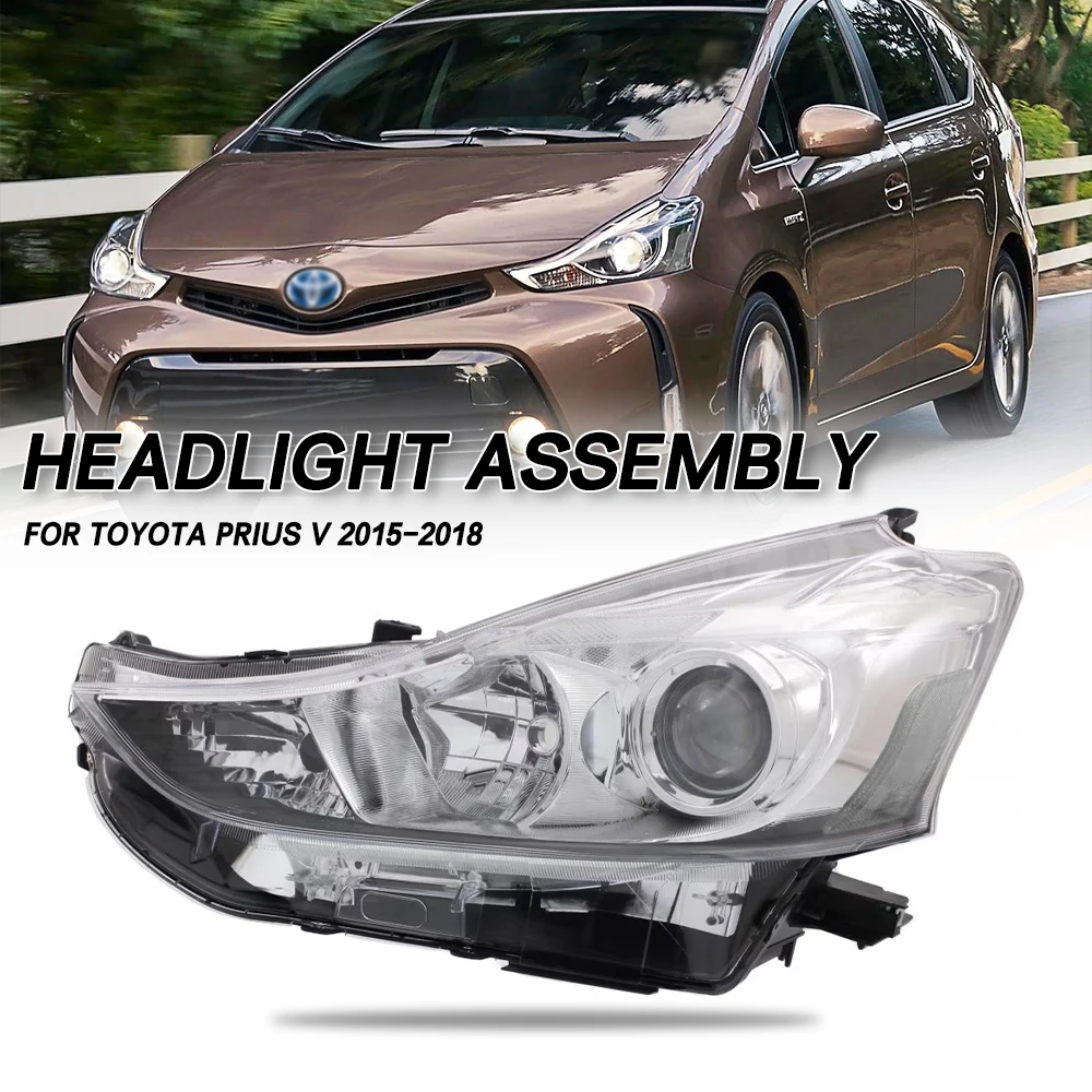 

For Toyota Prius V 2015 2016 2017 2018 Front Bumper Head Light Headlamp Driving Headlight Turn Signal Light