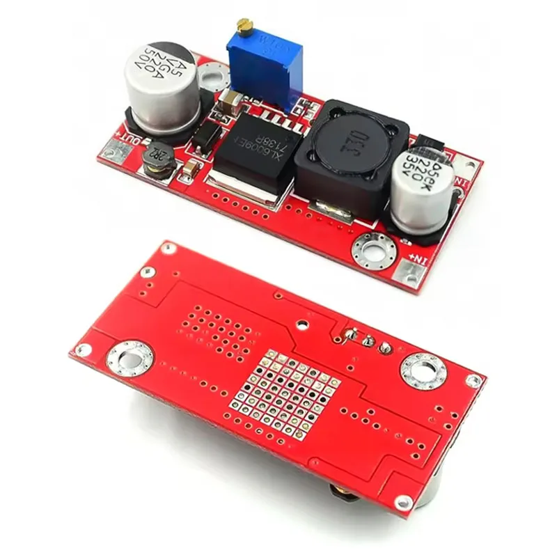 Módulo Conversor XL6009 15W Step-up Ajustável 5-32V para 5-50V DC-DC de Alta Performance e Baixa Ondulação