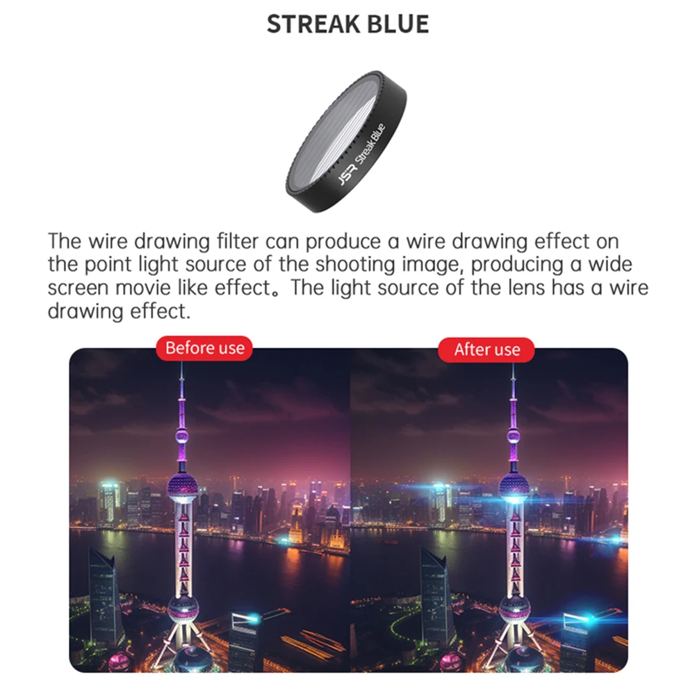 Neo vidro uv cpl estrela noite raia azul 1/4 preto névoa lente filtro protetor tampa para dji neo drone vlog câmera