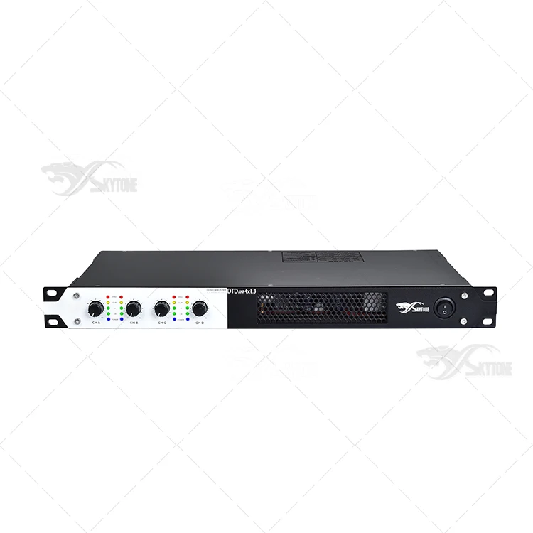 High Power 4 Channel 1000W  1U Digital Professional Audio Video Power Amplifiers Class D Power Amp