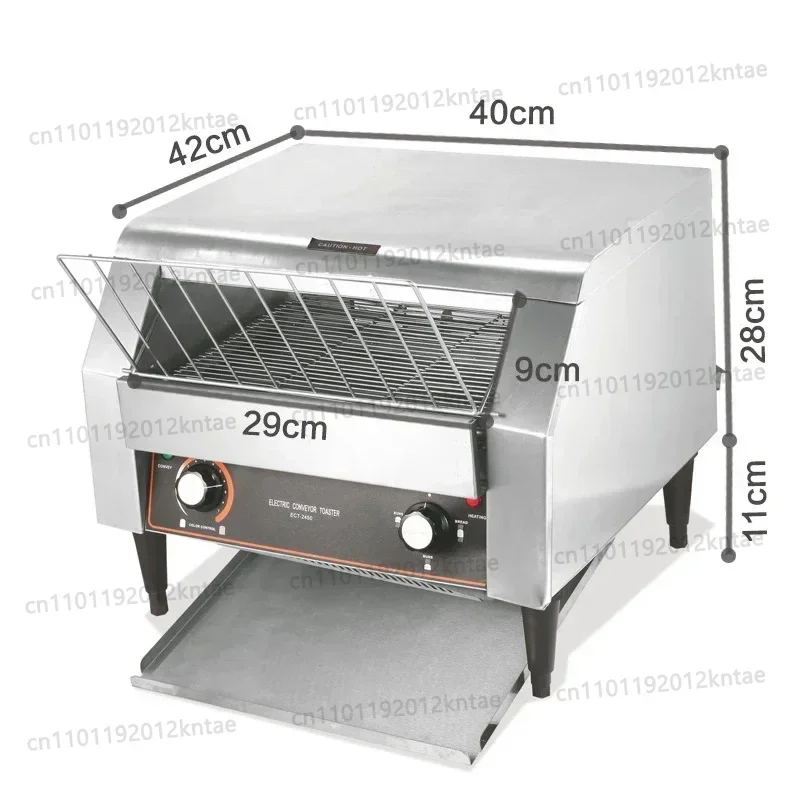 220V chain type toaster for hotel toaster 2050W crawler type automatic toaster with stainless steel body