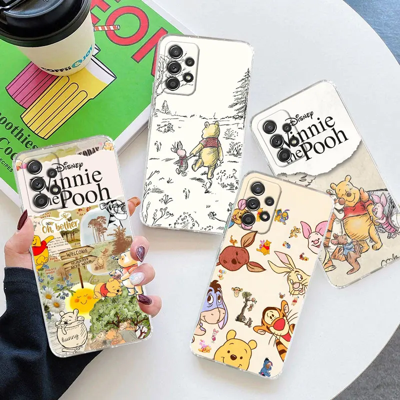 

Clear Case For Samsung Galaxy A57 A37 A56 5G A36 A55 A54 A35 A26 A07 A17 A16 A06 A34 A15 Cover Winnie The Pooh Pooh Bear Cartoon