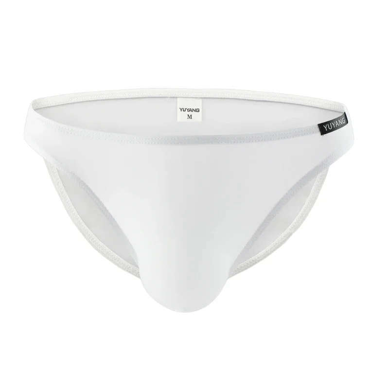 Men Briefs Soft Ice Silk Underwear Trucks Briefs Panties Homewear Underpants Breathable Comfortable Summer Male Clothes