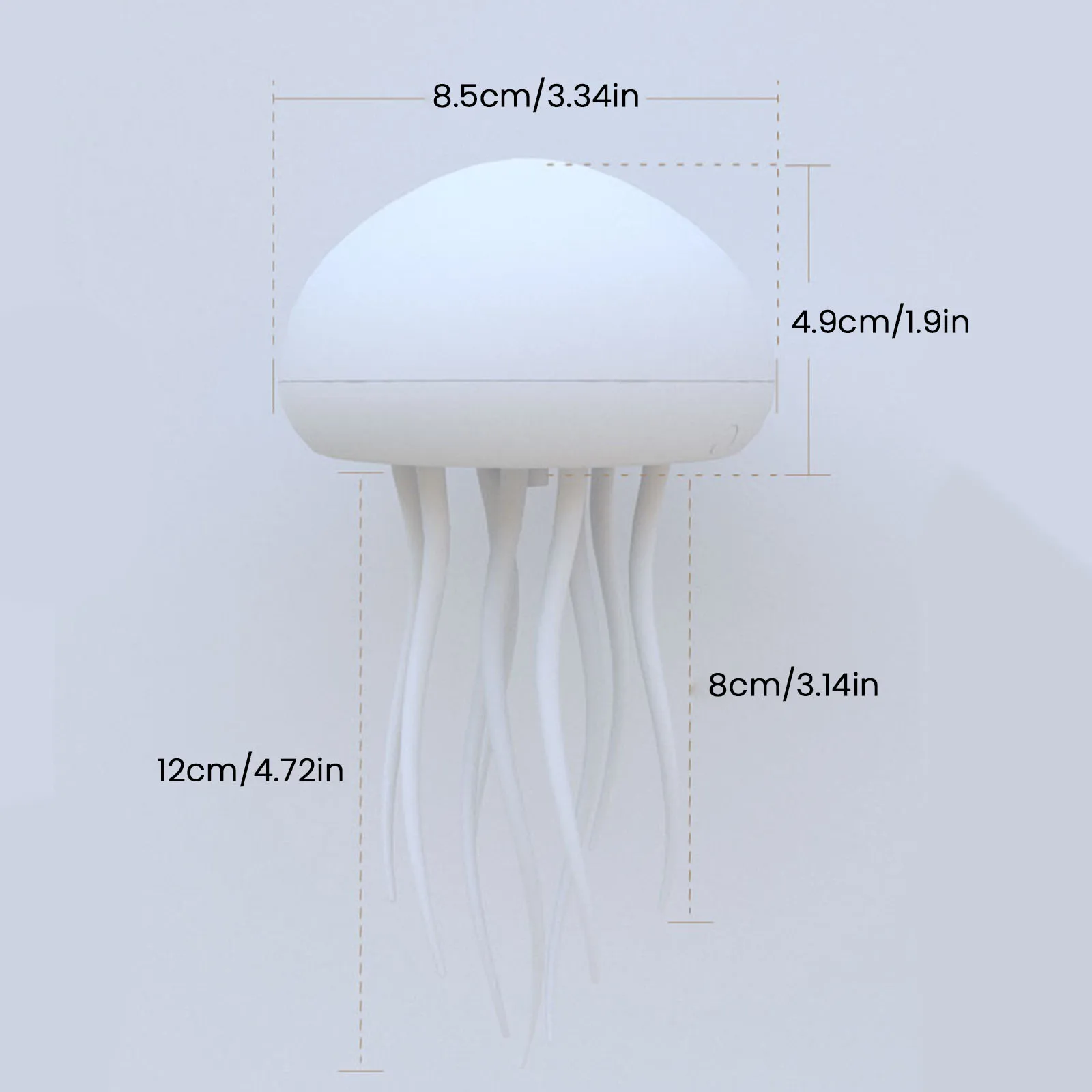 Voice Control Jellyfish Lamp Automatic Rotating Swimming Jellyfish Atmosphere Night Light With Warm And Gradient Light