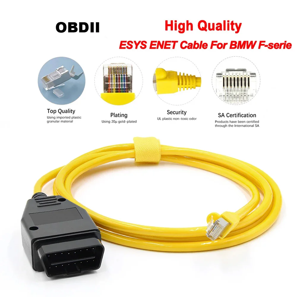 ESYS ENET Cable For BMW F-serie Refresh Hidden Data ICOM Coding ECU Programmer OBD OBD2 Scanner Car Diagnostic Auto Tool