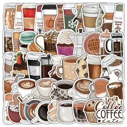 10/25/50pcs Coffee Drink Graffiti Stickers for DIY Scrapbook Suitcase Water Bottle Phone Laptop Guitar Car Skateboard