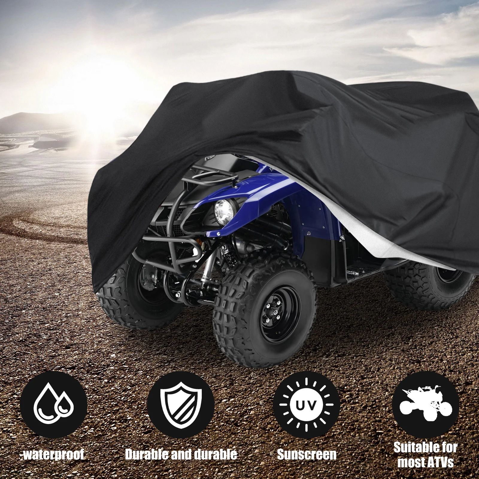 Copertura ATV universale 190T Oxford copertura impermeabile per moto protezione esterna polvere moto veicolo Scooter bicicletta protettiva