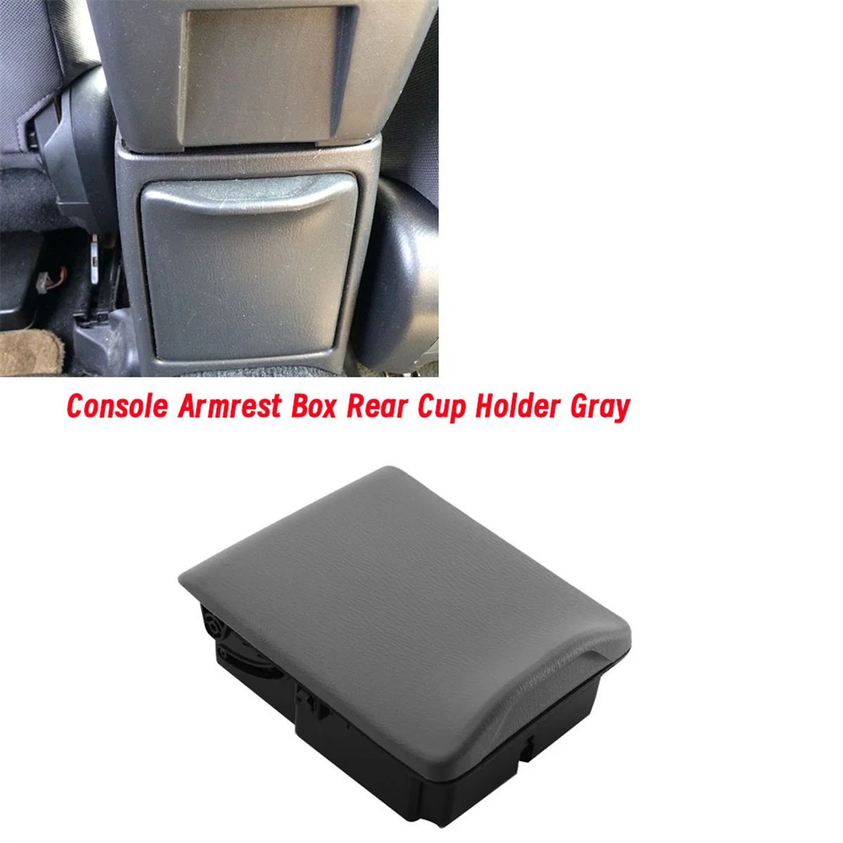 66150SA100ND Car Console Rear Cup Holder Gray for Forester 2003-2008 Armrest Box Rear AC Air Outlet Drink Holder