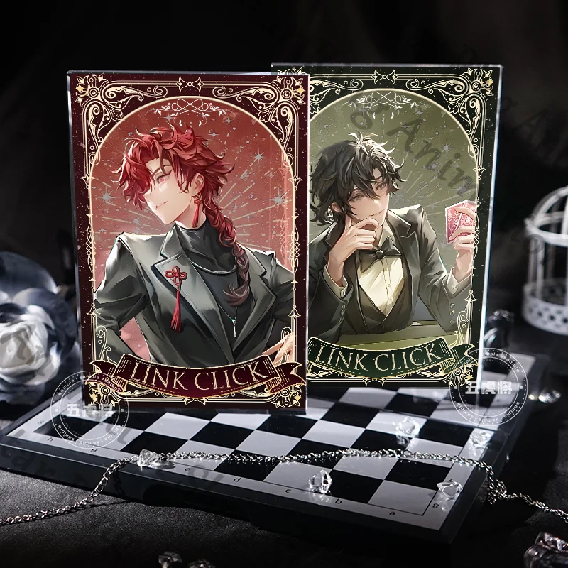 Link Click Lucas Charles Qiao Ling vein Anime Acrylic Brick Standing Board High Transmittance Cospaly Cartoon Decorate Desktop