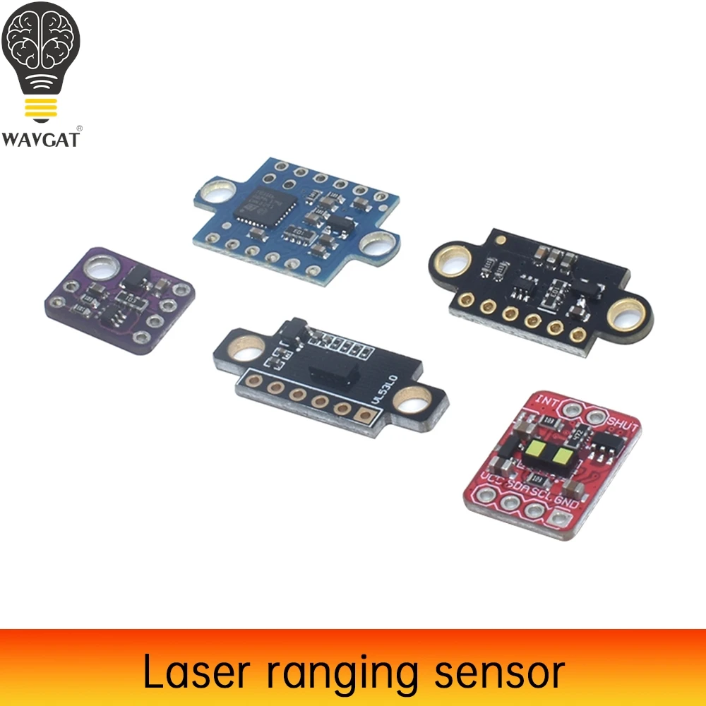 VL53L0X VL53L1X Time-of-Flight (ToF) Laser Ranging Sensor Breakout 940nm GY-VL53L0XV2 Laser Distance Module I2C IIC 3.3V/5V