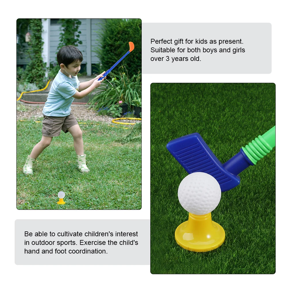 

1Set Golfs Game Plaything Educational Sports Props Durable Healthy Materials Perfect for Parent-Child Games Activities
