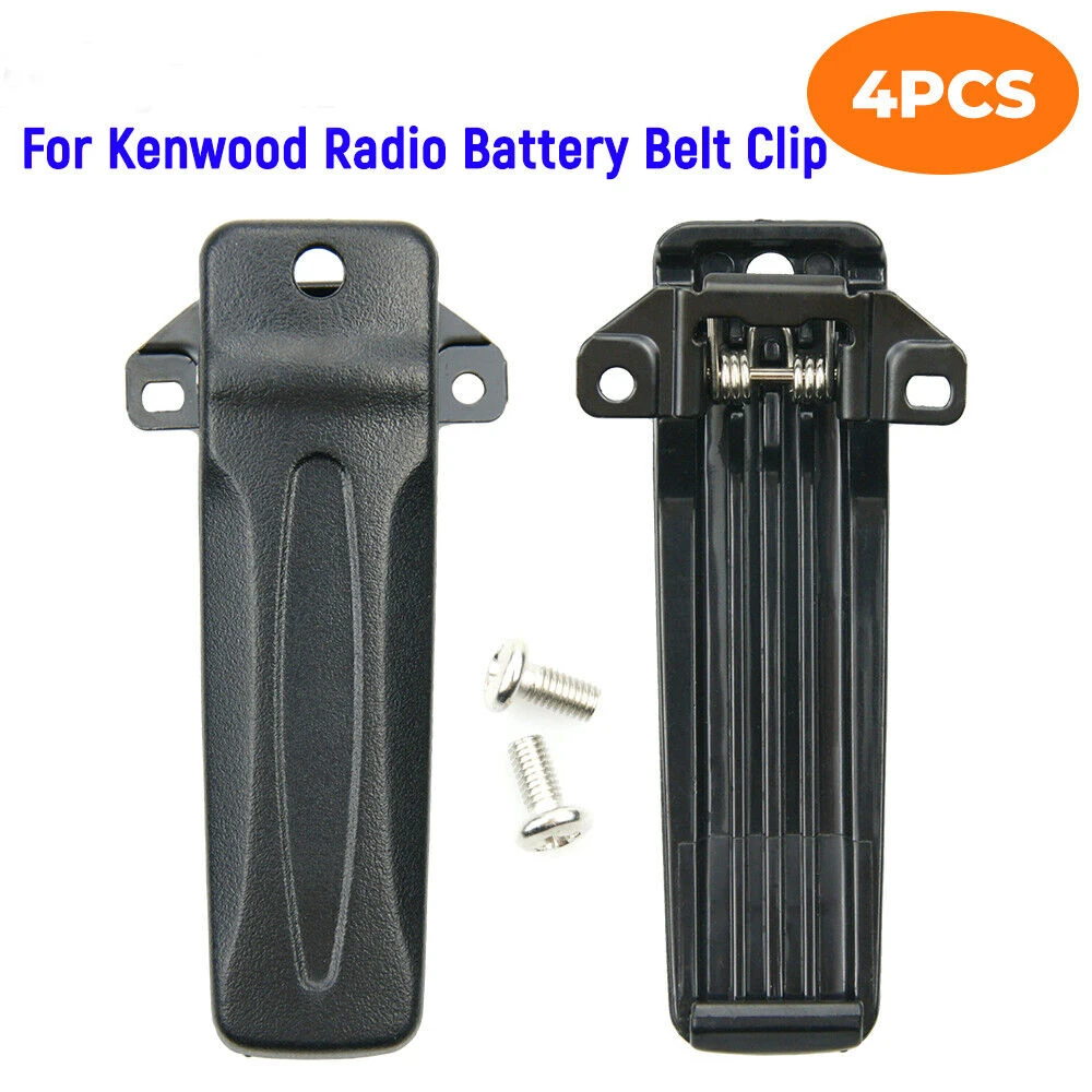 

4PC KBH-10 Belt Clip For KENWOOD TK2312 TK3312 TK2400 TK3400 TK2402 TK3402 Radio