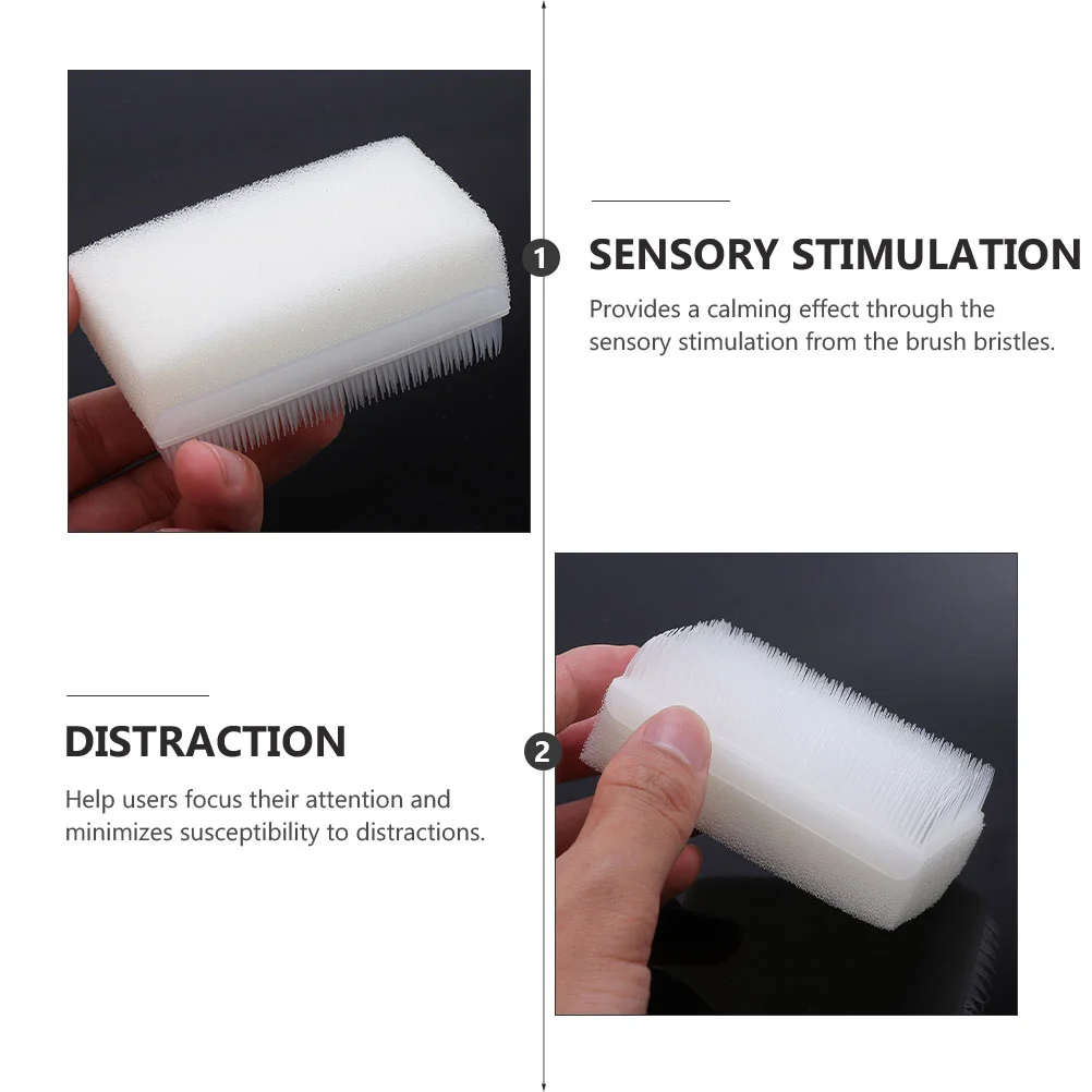 5 Pieces Autism Brush Sponge Defensiveness Therapy Therapressure Take Bath Surgical Scrub Hands Sensory Wilbarger Baby