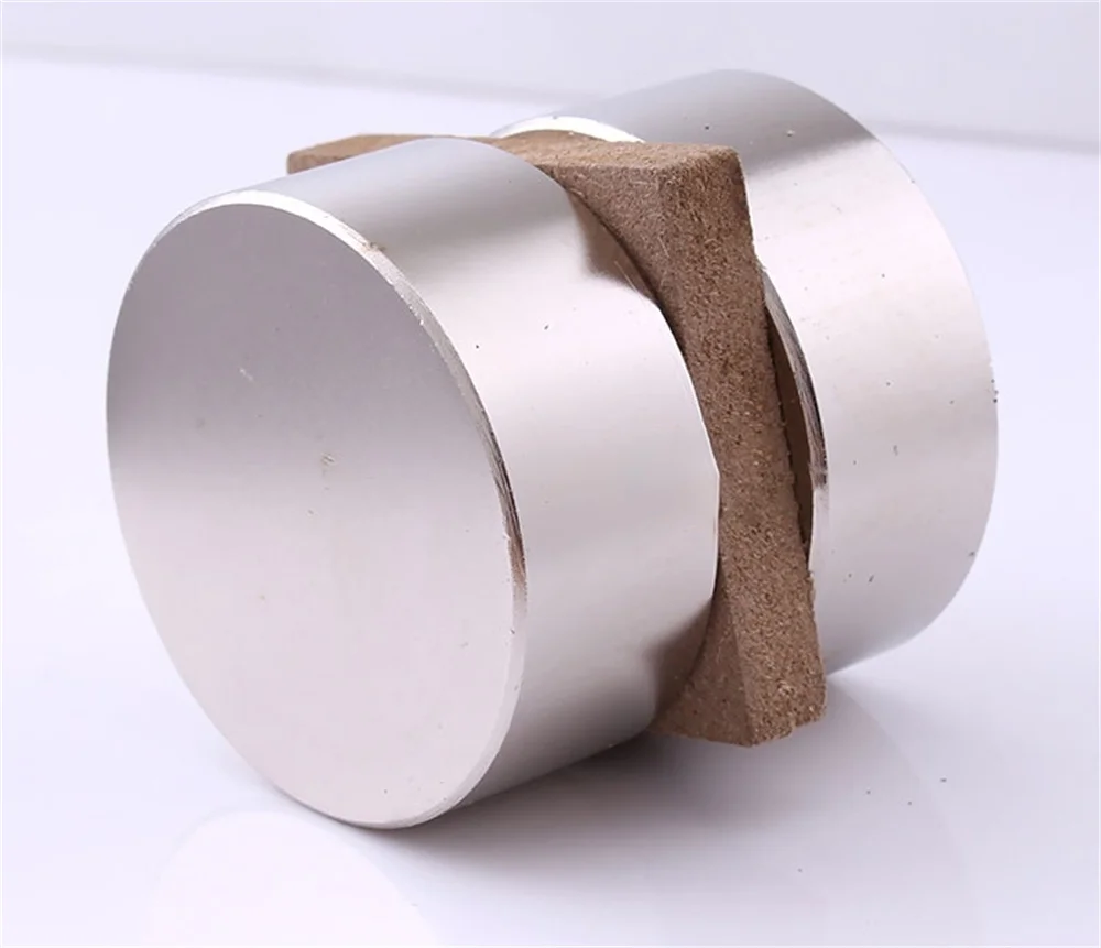 

Сильный неодимовый магнит N52 2 шт., Круглый Мощный 50x20 мм, металл