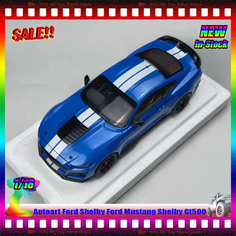 

Новый автоарт масштаб 1:18 Ford Shelby Mustang GT500 литая модель автомобиля моделирование ABS пластик миниатюрная Коллекционная игрушка на заказ в подарок