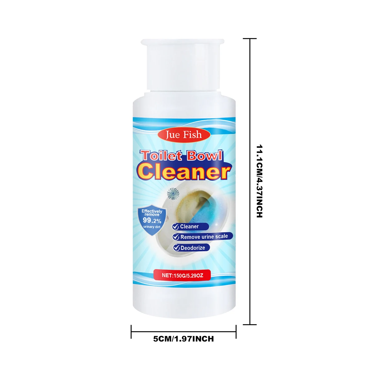 Anti-splash espuma WC Cleaner, alta eficiência, solvente