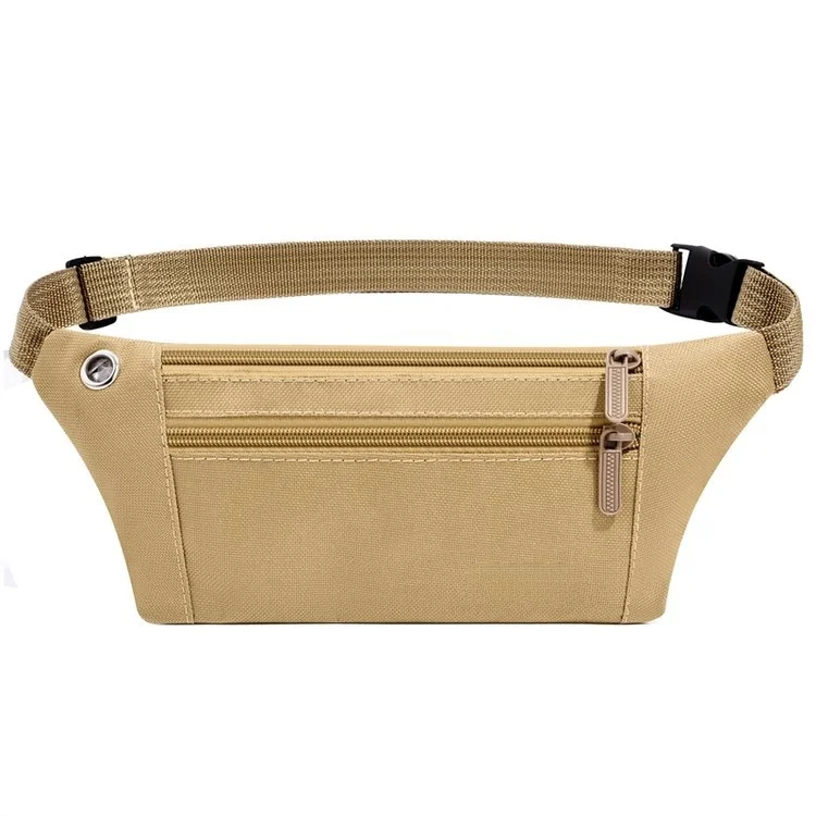 Outdoor Sports Running Waist Bag Lightweight Canvas Unisex Cycling Wallet Mobile Phone Pouch Close-Fitting Belt Pouch