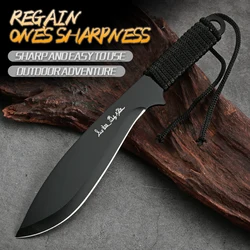 Outdoor Camping Style Small Straight Knife Outdoor Knife Camping Style Portable Survival Small Knife Household Stainless Steel F