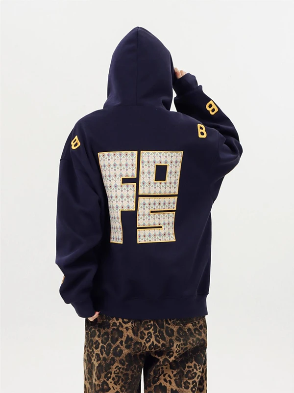 

Large Size Hoodie Sweatirt Embroidered Long Sve ex Street Sle Faionable New 2026 Couple Matching Top