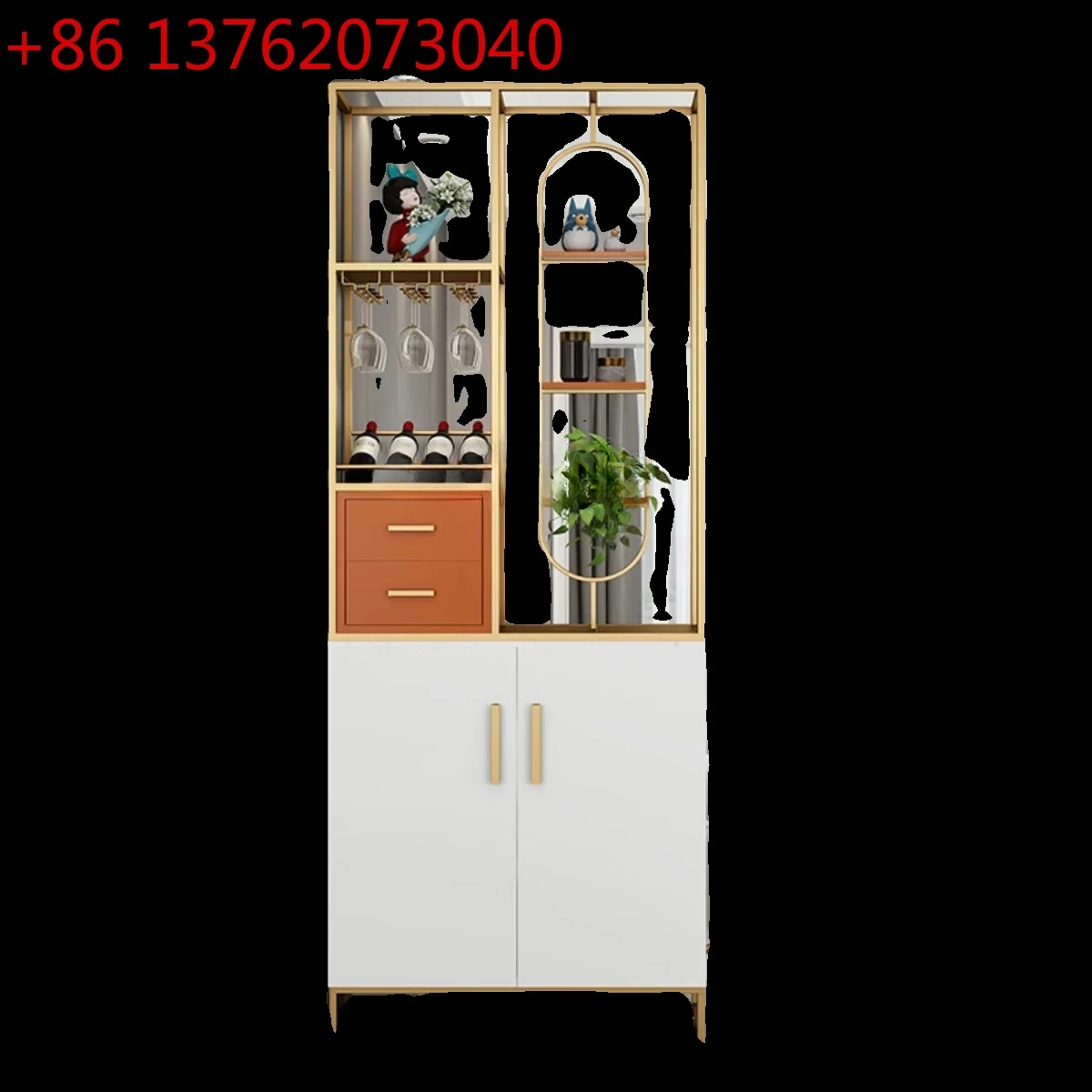 

Светлая роскошная перегородка для входа в гостиную, современная маленькая квартира, экран полусекционная простая, украшение6005